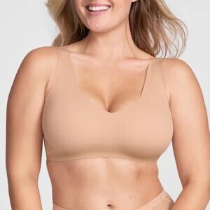 Honeylove V-Neck Bra Sand 1X